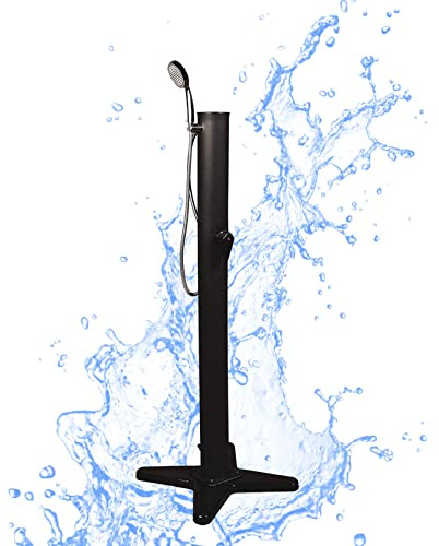 well2wellness® Solcellsdusch trädgårdsdusch 'Basic - Flyttbar' 14 liter