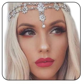 Aceorna Wedding Headbands Chain Floral Head Jewelry Hair Pieces Crystal Pearl Head Chains Headpiece Festival Holloween Costume Bridal Hair Accessories for Women and Girls (Silver)