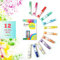 ToysButty 12 Farben Mica Pulver Kit für Epoxidharz-Pigmentset Seifenfarben, blumige Farben Tuben aufbewahrt, Make Up, Lipgloss, Badebomben, Kunstharzfarbstoff Sommer in der 4-Jahreszeiten-Kollektion