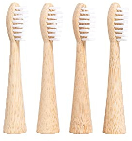 A Good Bambu borsthuvuden känsliga (4-pack) för Oral-B – vit