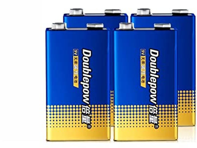 GUTIY Batterie 9v Cube Batterie 6F22 Pile alcaline carrée Multimètre Multimètre Guitare Disponible Batterie Neuf Volts Portable (Size : Four)