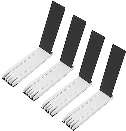400 strisce reattive per profumi, usa e getta, per aromaterapia, strisce di carta, per profumo, 0,8 x 13 cm, bianco/nero, coperchio (nero)