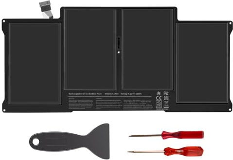 A1405 Wiederaufladbar Laptop Akku für MacBook Air 13 Zoll A1369 A1496 A1377 A1466 (2017, Anfang 2015, Anfang 2014, Mitte 2013, Mitte 2012, Mitte 2011 und Ende 2010 Version) [7.6V 55Wh]