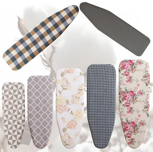 Home Ironing Board Cover 90x30cm 100x34cm 110x34cm 120x38cm, Replacement Ironing Board Cover And Pad With Elastic Edge, Resists Scorching And Staining Cotton Protection Covers ( Color : F , Size : 100