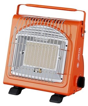 stufa a gas portatile e fornello a gas 2 in 1, stufa da campeggio ad alta potenza da 1,7 kW, riscaldatore a gas compatto in ceramica multifunzionale, perfetta fonte di calore senza elettricità