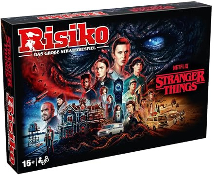 Winning Moves risk Stranger Things Edition – strategi brädspel Stranger Things för fans – brädspel risk brädspel – 2+ spelare från 15+ år – tyska