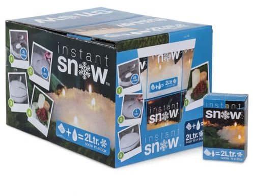 Riffelmacher & Weinberger Magic Snow Kunstschnee Pulver | Instant Schnee für ca. 2 Liter | Weihnachtsdeko Modellbau Basteln Winter Schnee Dekoration