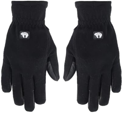 BEARPAW PRODUCTS Schießhandschuh Winter - Schutz & Wärme aus Fleece & Glattleder, präziser Ablass und Fingerschutz für das Bogenschießen und das sichere Bogensport Training im Winter - Größe S