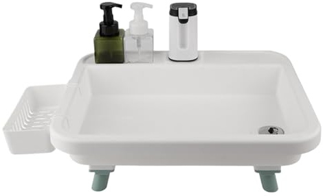 Fregadero de camping – PP, 1200 mAh, fregadero portátil, instalación higiénica sencilla | Diseño fácil de enjuagar, estación de lavado de manos de camping, para patio, barbacoa, jardín,