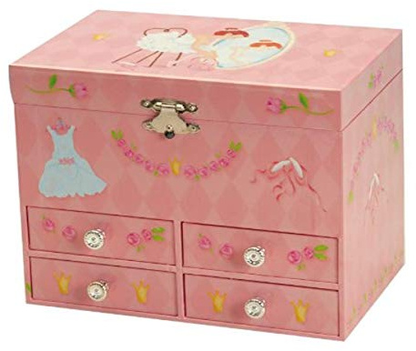 Spieluhrenwelt Kinder-Schmuck Schatulle Ballerina Spielt die Melodie Entertainer 22129