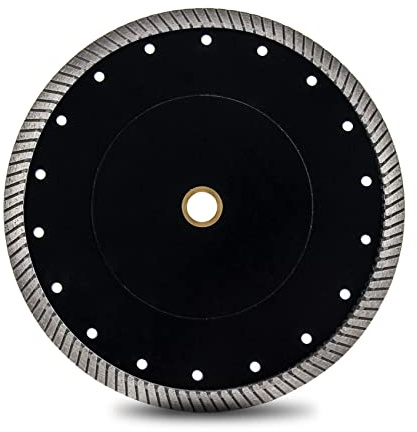 DT-DIATOOL Hoja de sierra de diamante de 180 mm, disco de corte de azulejos superfino con segmentos turbo para cerámica, granito, mármol, piedra artificial