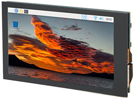 Septpenta Touch Screen Monitor 3.5 Inch, LCD IPS Dimmable 170 Degree Angle Touch Screen, 480X800 Touch Display with 5 Point Multi Touch, USB Type C Interface for Communication and Power Supply