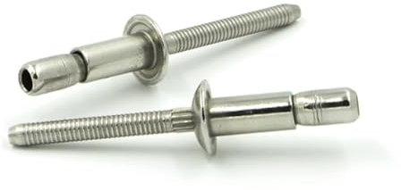 IERO - Rivetti Strutturali ad Alte Prestazioni IERO LOCK Inox A2/Inox A2 Testa Tonda 6.4x14.0mm - Box da 250 pezzi