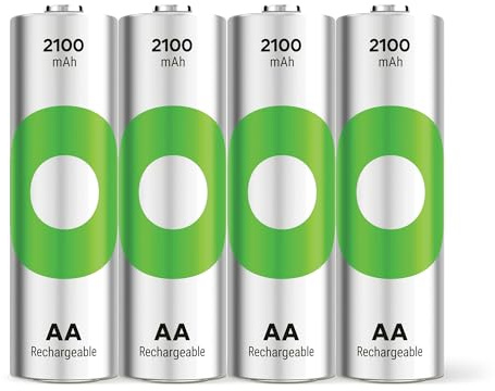 GP RECYKO AA Akku NiMH 2100mAh,1,2V, 4 Stück Akkus AA mit sehr geringer Sebstentladung, vorgeladen für den sofortigen Gebrauch