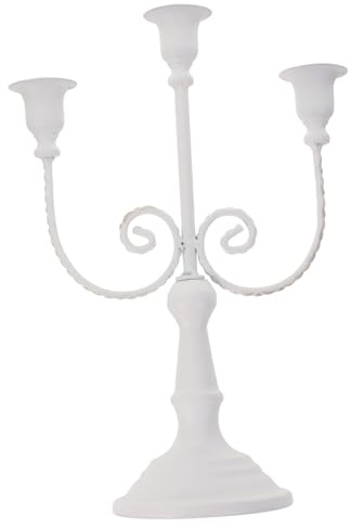 WOFASHPURET Portacandele Vintage in Ferro Bracci Per Tavolo Candeliere Decorativo Desktop in Stile Retrò Adatto Per Matrimoni Feste e Decorazioni Casa