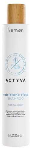 Kemon - Actyva Nutrizione Ricca Shampoo, Azione Nutriente e Protettiva per Capelli Secchi e Sensibilizzati, con Avena e Olio di Oliva - 250 ml