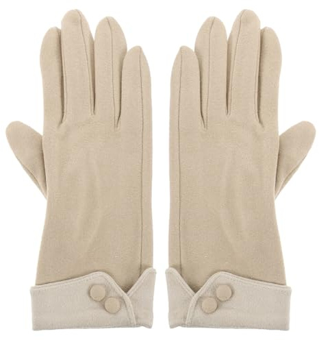 SOIMISS 1 Par guantes calientes de mujer guantes termicos damas guantes calientes para mujer guantes termicos mujer guantes mujer termicos espesar correa de guante tela guantes cortos