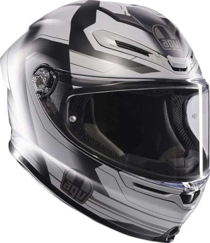 AGV K6 S Ultrasonic Helm, schwarz matt/grau, S (55/56)
