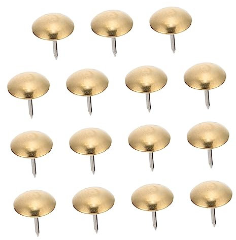 STOBOK 50stücke Polsternägel Aus Kupfer Mit Runden Köpfen Möbelnägel Für Sofa-reißverschlüsse Langlebige Ziernägel Für Heimdekoration