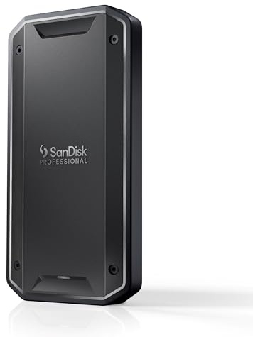 SanDisk PROFESSIONAL PRO-G40 SSD 4 TB (mobile SSD, exFAT formatiert, robuste NVMe SSD mit Thunderbolt 3, USB-C, bis zu 3.000 MB/s Lesen, IP68 Gehäuse, staub- und wasserbeständig)