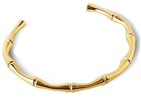 SINGULARU Pulsera Mujer Sugarcane Acero Baño Oro