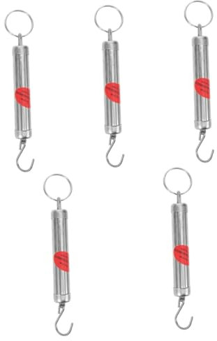 iplusmile 5stücke Portable Federwaage Aus Tragbare Handwaage Für Gemüse Und Einkäufe Präzise Messungen Ohne Batterien Robustes Design Mit Haken Für Outdoor-aktivitäten Bis Tragbar