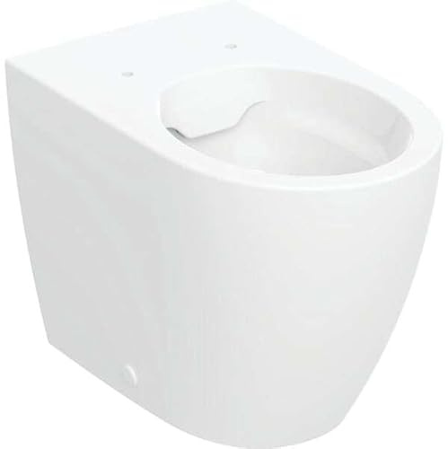 Geberit iCon Stand-WC, Tiefspüler, spülrandlos, verdeckte Befestigung, 502.382.00.1, Farbe: Weiß