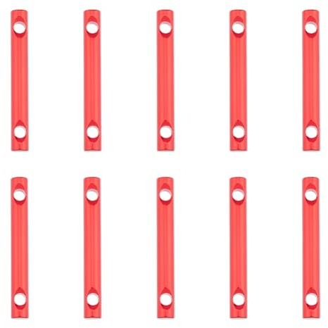 SUPERFINDINGS 10pcs Tendeurs de Corde de Tente en Alliage D'Aluminium Boucles de Corde Ajustables Accessoires de Camping Rouge pour Tendeurs de Tente Corde de Tente pour Camping et Randonnée