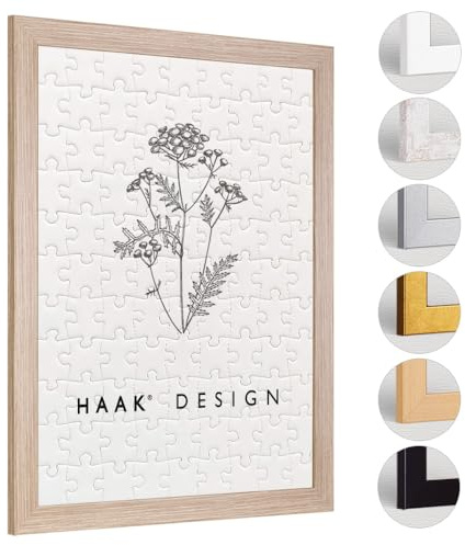 Haak Puzzlerahmen Lavanda Sonoma Eiche (Dekor) 37,5 X 98 cm (ca. 1000 Teile) Bilderrahmen Rahmen für Puzzle