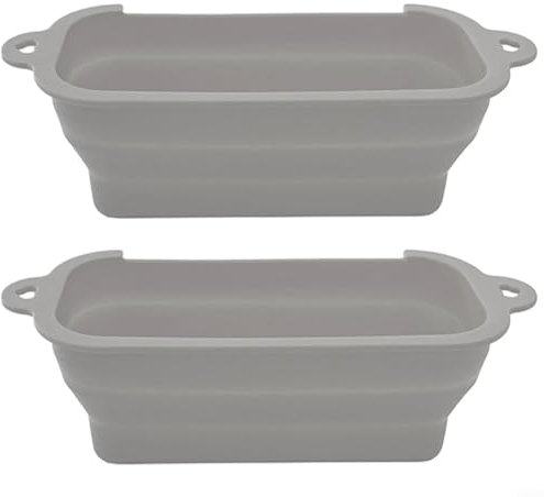 SMZhomeone Caja de recogida de aceite, bandeja plegable para recolección de grasa, bandeja de recogida de grasa, bandeja de drenaje de aceite de silicona, bandeja de recogida de aceite para una