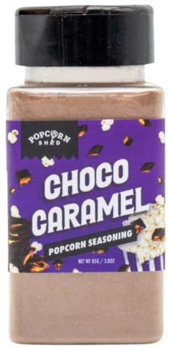 Chocolate Caramel Popcorn Seasoning, DIY Popcorn Seasoning, Movie Night, Make Your Own Popcorn at Home, Low Calorie Snack, Fun for Kids, 85g