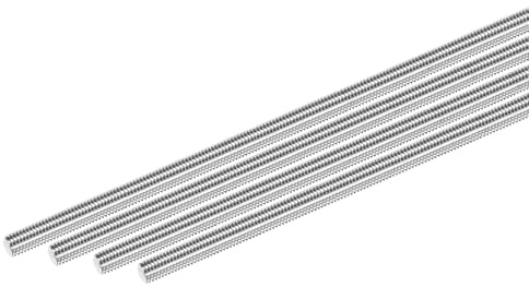M METERXITY 4-Pack Asta Filettata Completa, M8x300mm 304 Acciaio Inossidabile Filettatura Destra Barra Perno Per Bulloni Di Ancoraggio/Serraggi/U-Bolt, Vite Metrica Filettata