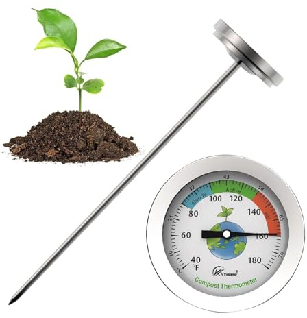 7 trädgårdstermometer - hållbar design, läsbar skärm, exakta mätningar, installation | Trädgårdsverktyg för att kontrollera temperaturen