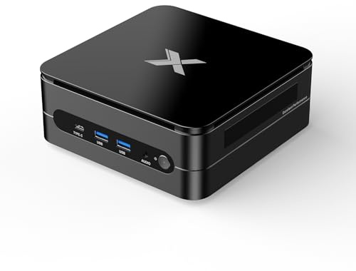 DREAMFYRE Mini PC i7-12700H (hasta 4,7 GHz), 32 GB RAM 1 TB M.2 SSD Mini ordenador de sobremesa, soporte de tres pantallas, 4 k@60 Hz HDMI/Type-C/USB3.2/Wi-Fi6/BT5.2/VESA/Mini PC Gamer