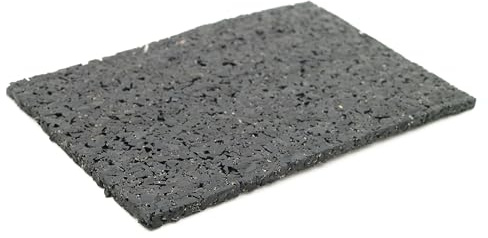 Design61 60 Stück Bautenschutzmatte Terrassenpads Unterlegpads aus Recyceltem EPDM Granulat für Terrassenfliesen Terrassendielen Stelzlager Balkon rutschfest Wetterbeständig 90 x 60 x 3 mm