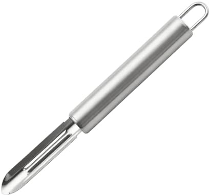 Potato Peelers - Homiladi Stainless Steel 7.5 Inch Straight Kitchen Peeler Vegetable Peeler | Apple Peelers for Efficient Slicing and Julienne Cutting