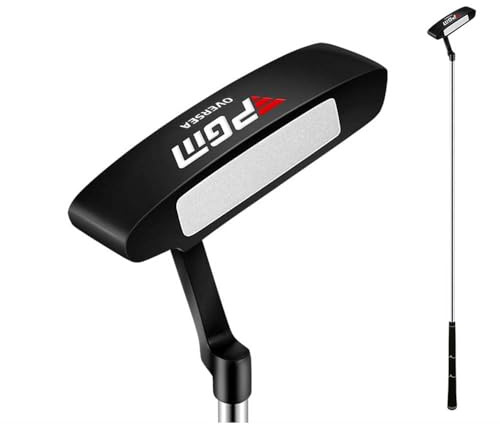 Mazze da Golf Putter Mano Sinistra/Destra Uomini Donne Principiante Pratica di una Linea Forma Putters Golf Push Rod (Destra,Nero)