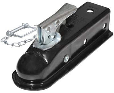 Enganche para Remolque Acoplador De Remolque Negro, 2x2, Bola Enganche, Lengüeta Recta, 3500 Libras, Piezas RV, Accesorios For Caravana Y Autocaravana