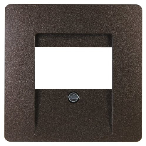 Kopp Paris TAE-Abdeckung für TAE-Anschlussdose, für 1-3 Anschlüsse sowie für 2-fach USB-Steckdose, IP20, palisander-braun, 326026185