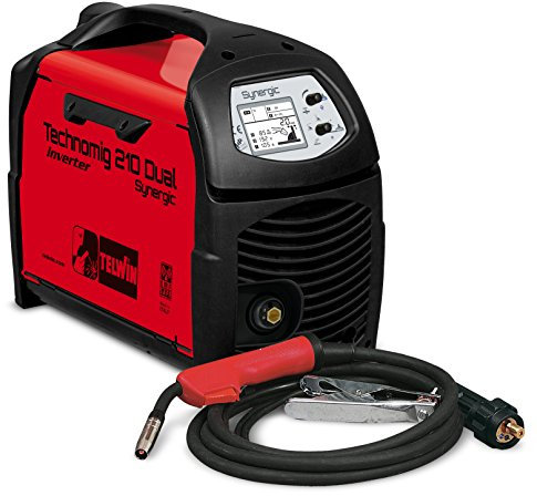 Telwin TE-816052 Saldatrice Inverter a Filo Mig Mag Technomig 210 Dual Synergic