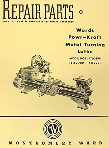 MONTGOMERY WARDS Powr-Kraft Metal Lathe Part Manual