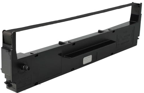 vhbw Farbband Nylonband Tintenband kompatibel mit Nadeldrucker Epson LQ550, LQ560, LQ570, LQ570+, LQ580, LQ800, LQ850 Ersatz für C13S015637, C13S015021, S015637.