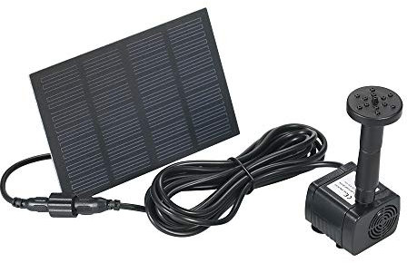 Decdeal - Pompa a getto, brushless, a energia solare per laghetto o fontana, 6 V 1.2 W