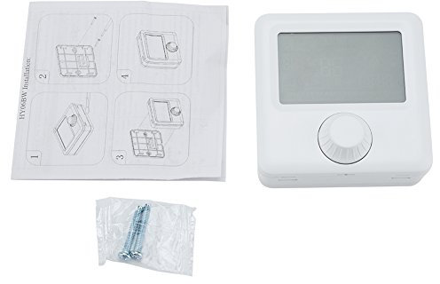 Termostato digitale HYO6BW LCD con termoregolatore programmabile per riscaldamento display retroilluminato (HYO6BW 5A)