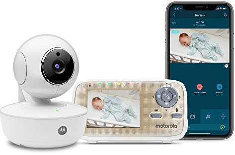 Motorola MBP669CONNECT - Monitor video per bambini, con unità genitore portatile da 2,8 cm e app Wi-Fi per smartphone e tablet