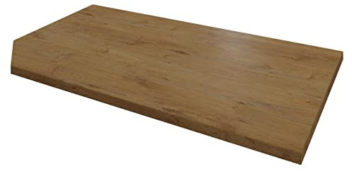 Mirjan24 Arbeitsplatten Küche Woodline, Vielzahl von Größen, Farbe: Eiche Lancelot, Küchenarbeitsplatten, Laminatplatte, Matt, Höhe: 28 mm (Linke Platte, Länge: 80 cm)