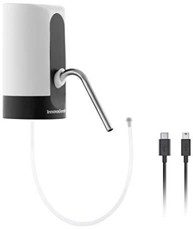 InnovaGoods® Dispensador de Agua, Recargable, garrafa, Grifo, Fria embotellada, Capacidad 20L, 4W, Color Blanco
