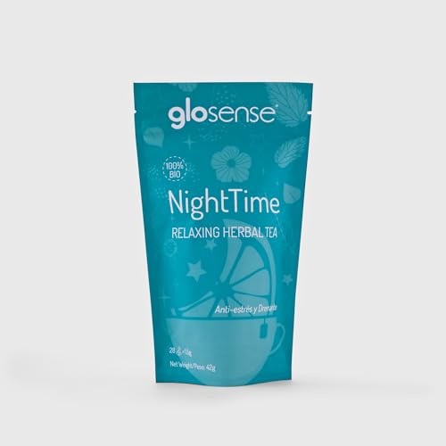 Glo Night Teatox | Infusión Relajante para Adelgazar | Té Inhibidor del Apetito | Infusión Anti-Estrés Adelgazante | Bebida Dieta para Perder Peso | 28 Bolsitas