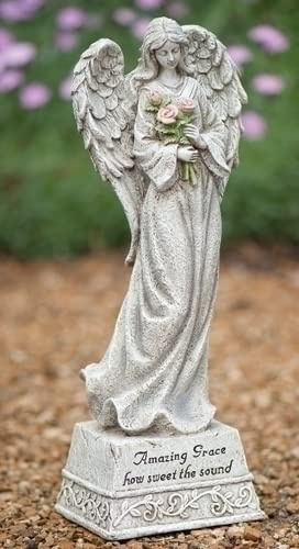 Roman 65462 14 in. Grave Angel Amazing Grace Figure Pack of 2
