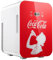 °CUBES Coca-Cola Mini Kühlschrank 9,3L | Kompakter Minikühlschrank mit Glasdruck & LCD-Touch-Display | Kleiner Kühlschrank für Auto & Haushalt | Leise & Effizient | 12V/220V